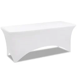 Nappe rectangulaire extensible blanche*IDMarket Outlet