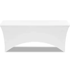 Nappe rectangulaire extensible blanche*IDMarket Outlet