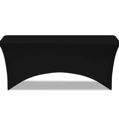Nappe rectangulaire extensible noire*IDMarket