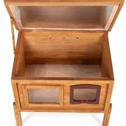 Niche en bois pour chat*IDMarket Outlet