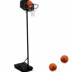 Panier de basket intérieur/extérieur sur pied hauteur réglable 240 à 305 cm*IDMarket Best