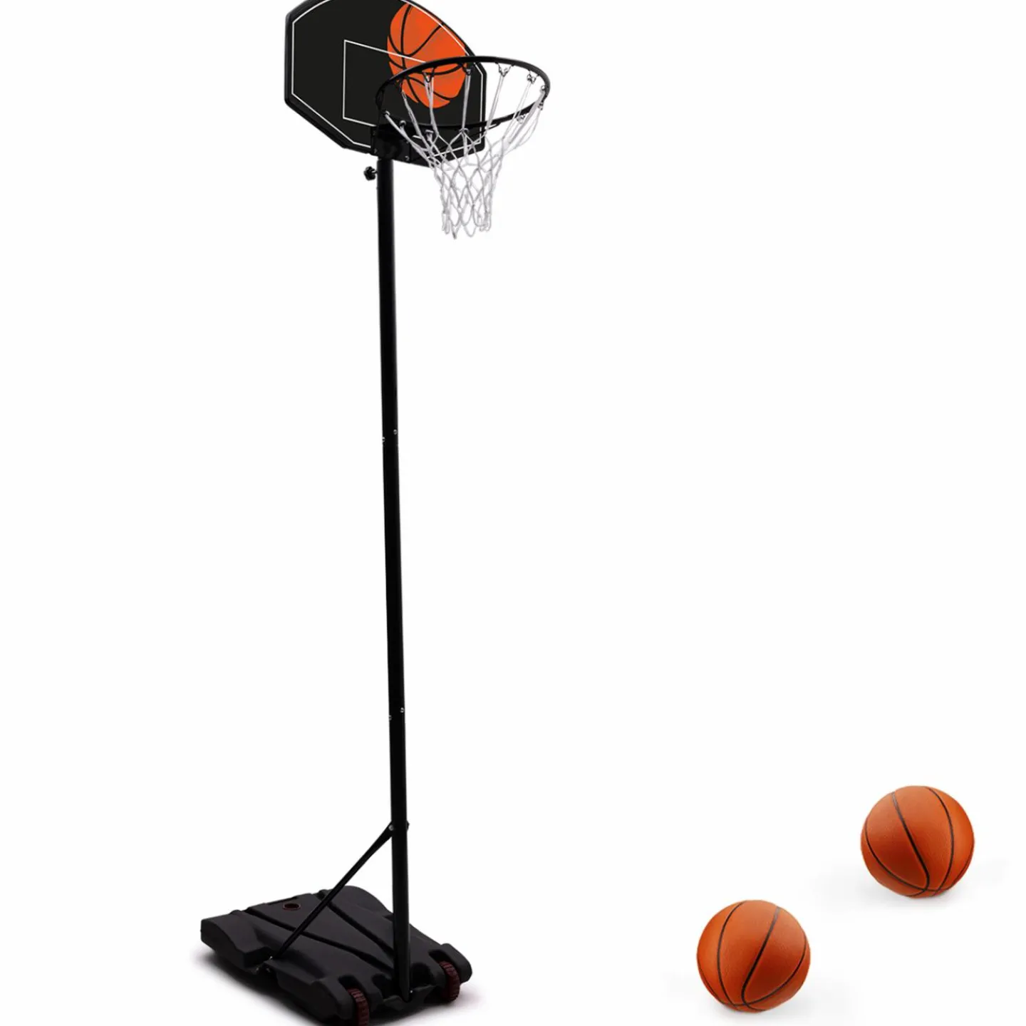 Panier de basket intérieur/extérieur sur pied hauteur réglable 240 à 305 cm*IDMarket Best