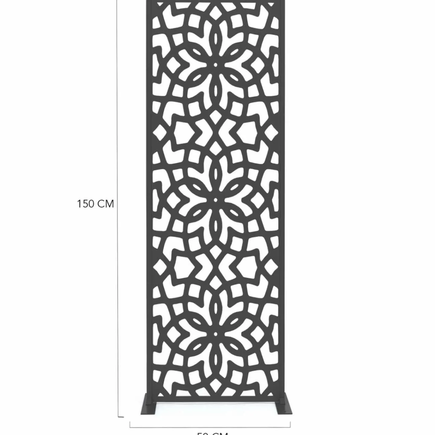 Panneau décoratif extérieur motif azulejo gris 150x50cm*IDMarket Outlet