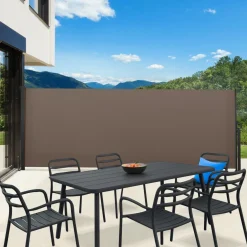 Paravent enroulable taupe 400 x 160 cm*IDMarket Hot