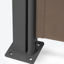 Paravent enroulable taupe 400 x 160 cm*IDMarket Hot