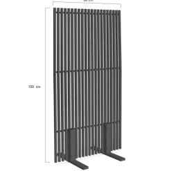 Paravent extérieur ajouré 150x80 cm claustra extérieur gris anthracite*IDMarket New
