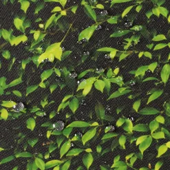 Paravent extérieur rétractable 400x180 cm store latéral motif feuillage*IDMarket Clearance