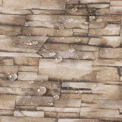 Paravent extérieur rétractable 400x180 cm store latéral motif pierre*IDMarket New