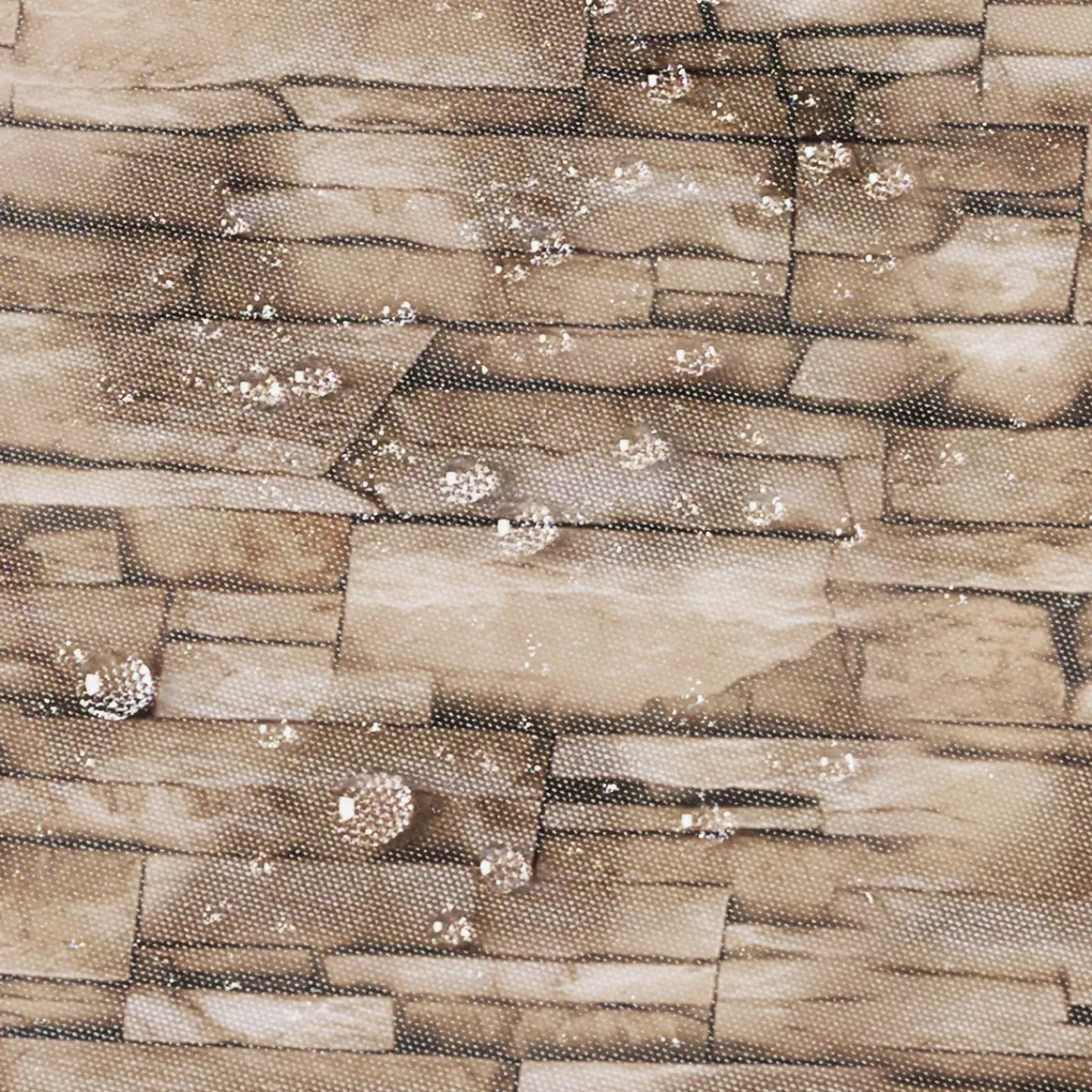 Paravent extérieur rétractable 400x180 cm store latéral motif pierre*IDMarket New