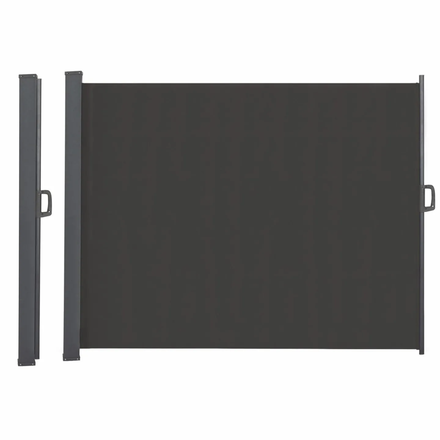 Paravent rétractable 5x2m gris anthracite*IDMarket Online