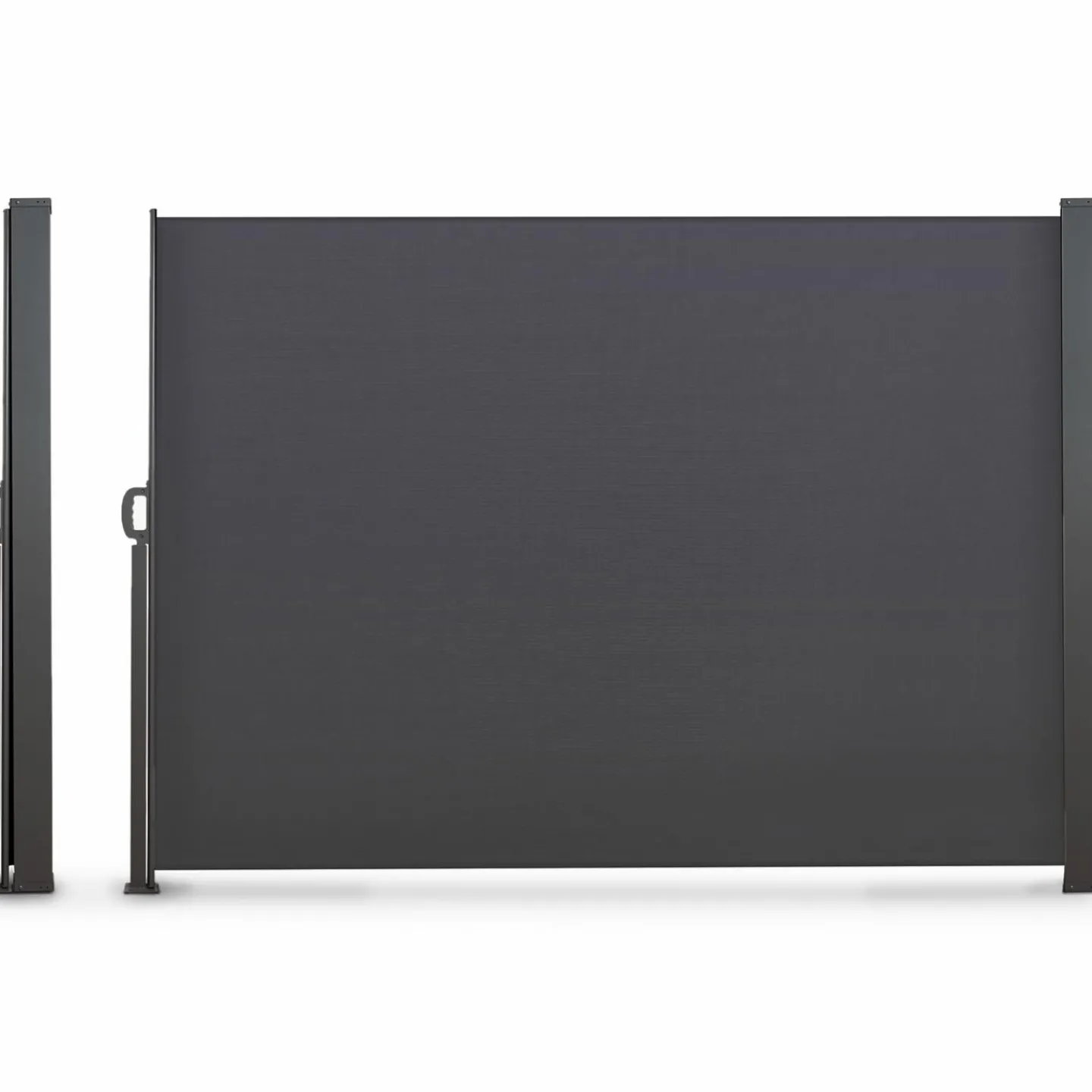 Paravent rétractable 3x1,8m gris pour l’extérieur*IDMarket Sale