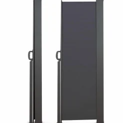 Paravent rétractable 3x1,8m gris pour l’extérieur*IDMarket Sale