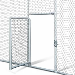 Parc à poules grillagé 15 m²*IDMarket Hot