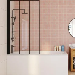 Pare baignoire 1 volet 80x140cm*IDMarket