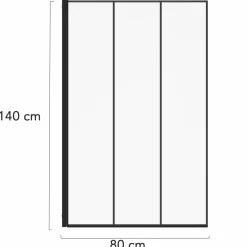 Pare baignoire 1 volet 80x140cm*IDMarket