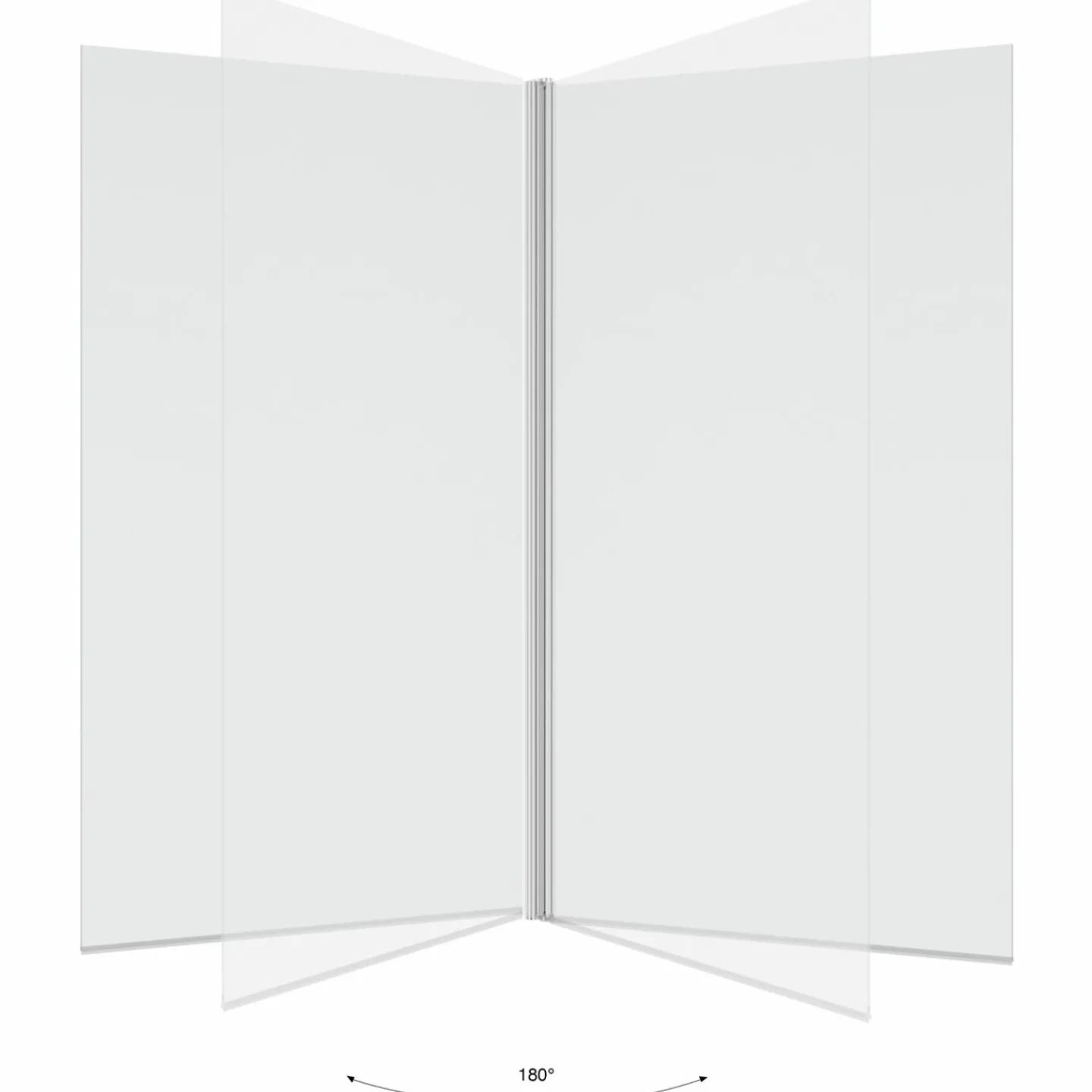 Paroi de baignoire pivotante 1 volet 70x120 cm*IDMarket Outlet