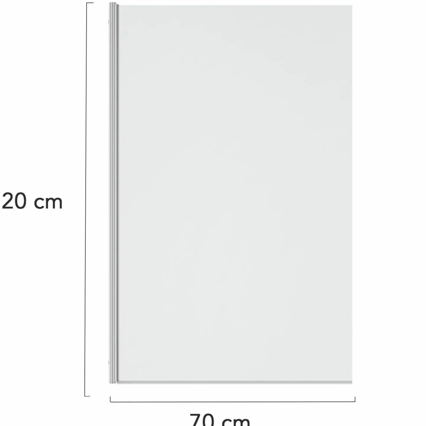 Paroi de baignoire pivotante 1 volet 70x120 cm*IDMarket Outlet