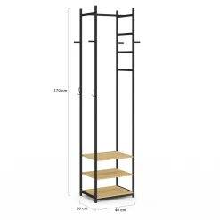 Penderie d'entrée et porte manteau*IDMarket Discount