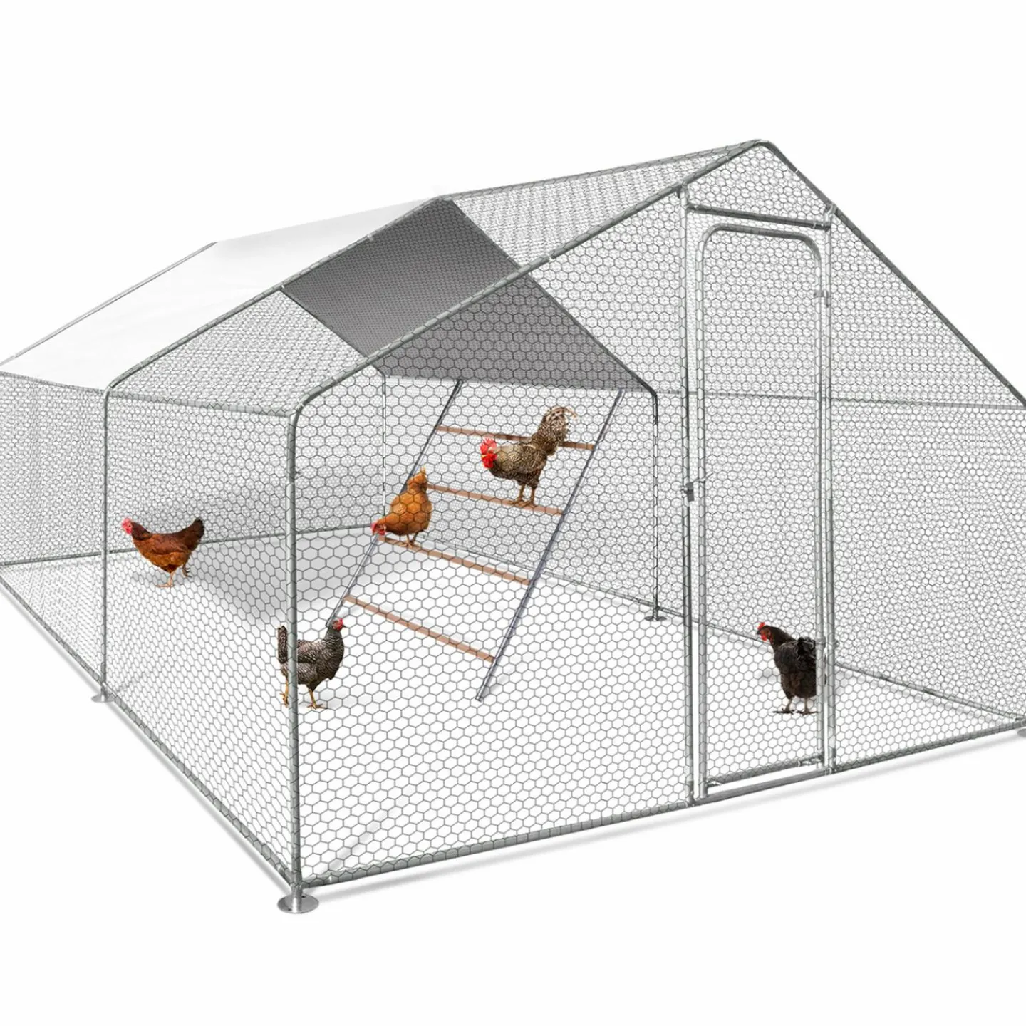 Perchoir poule 4 niveaux en bois*IDMarket Sale