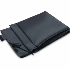 Pergola acier lames orientables avec 4 stores gris 3x3 m*IDMarket