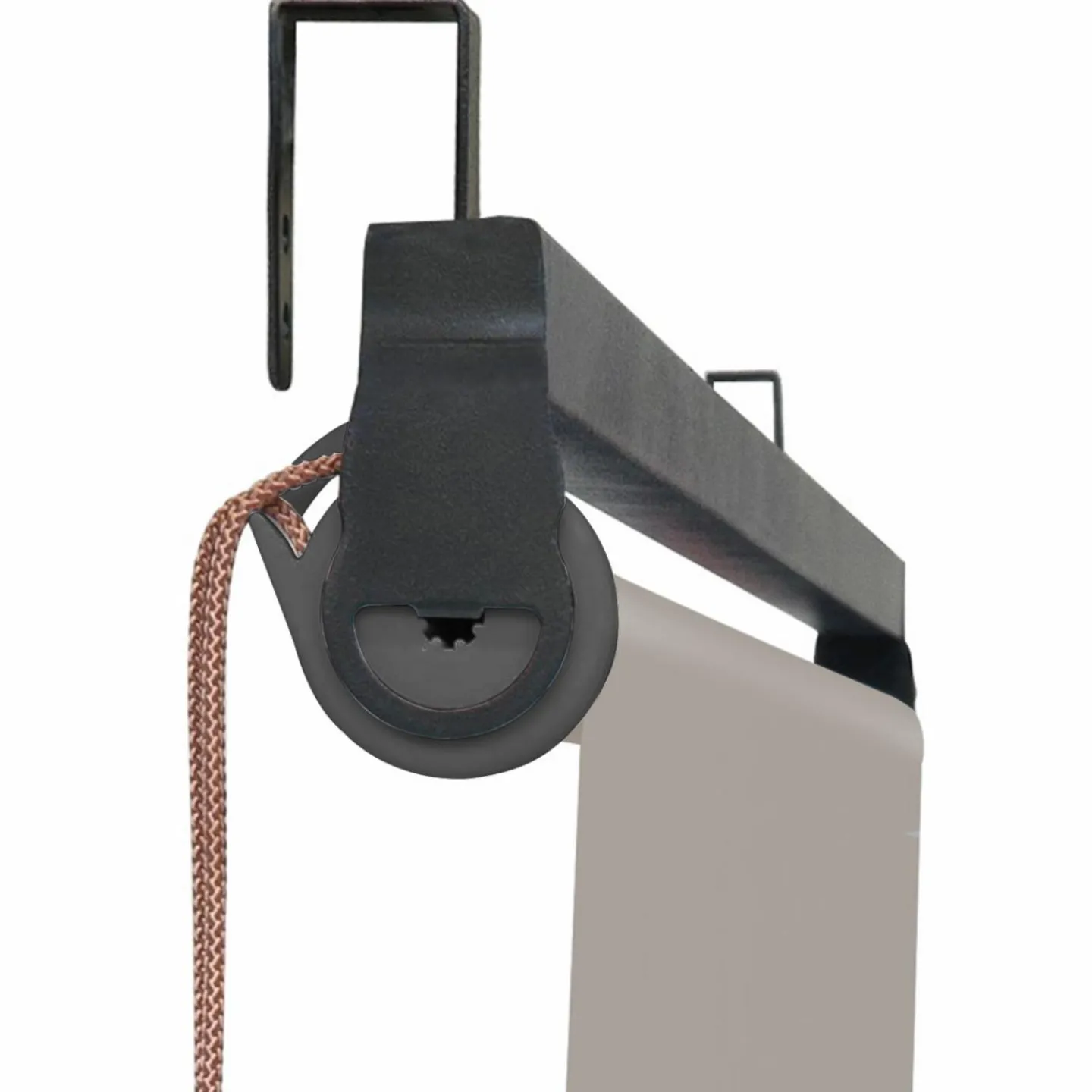 Pergola acier lames orientables 3x4m avec 4 stores taupe*IDMarket