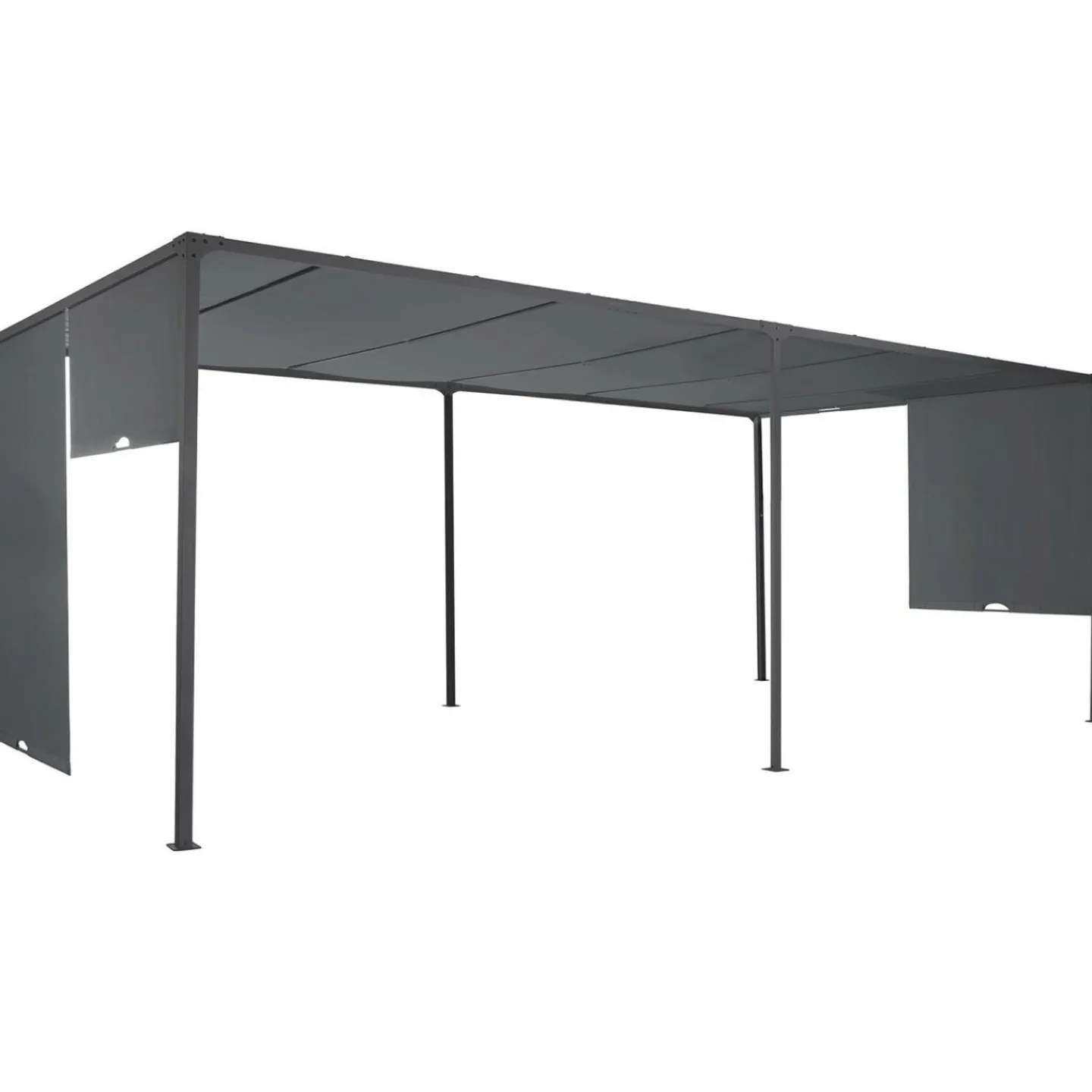 Pergola avec rideaux coulissants gris anthracite 3x6m*IDMarket Clearance