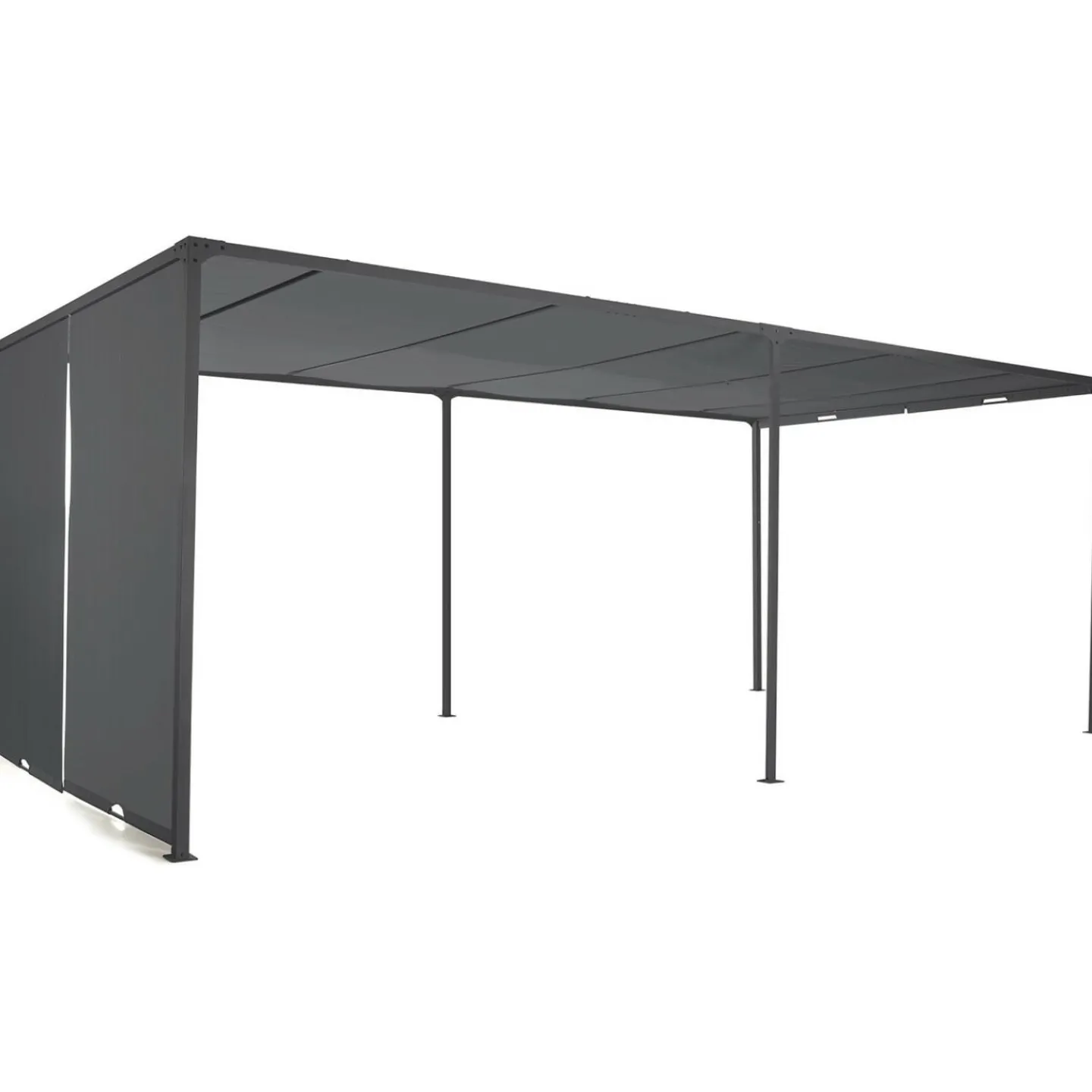 Pergola avec rideaux coulissants gris anthracite 3x6m*IDMarket Clearance
