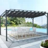 Pergola lames orientables gris anthracite*IDMarket Hot