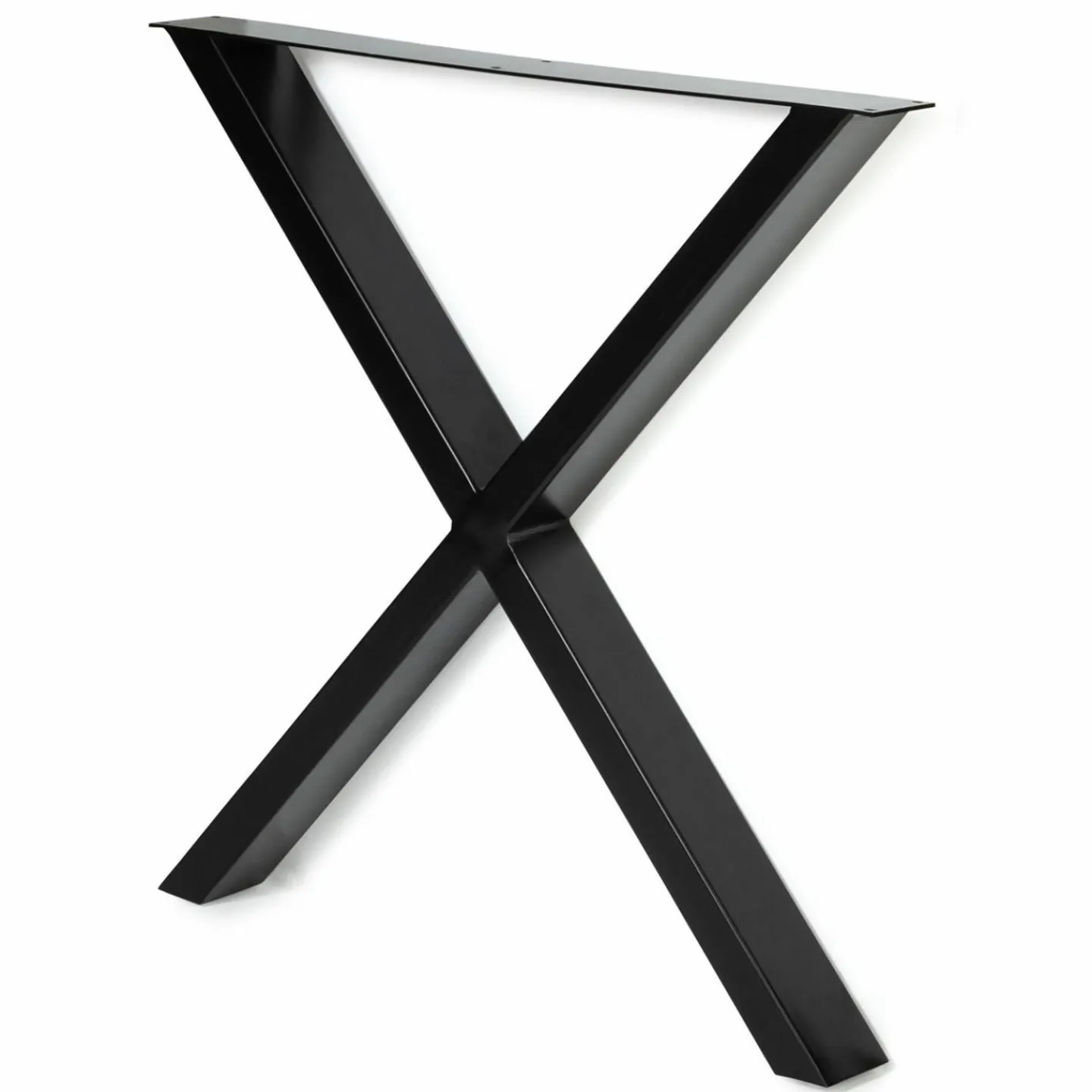 Pieds de table en X en métal noir*IDMarket Clearance