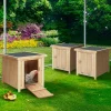 Pondoirs en bois pour poules avec fond*IDMarket Sale