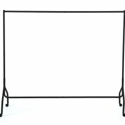 Portant à vêtements métal noir sur roulettes*IDMarket Outlet