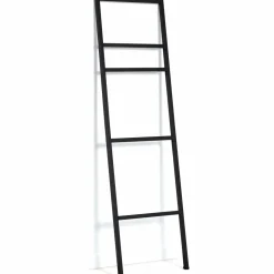 Porte-serviettes échelle pour salle de bain en métal noir*IDMarket Best