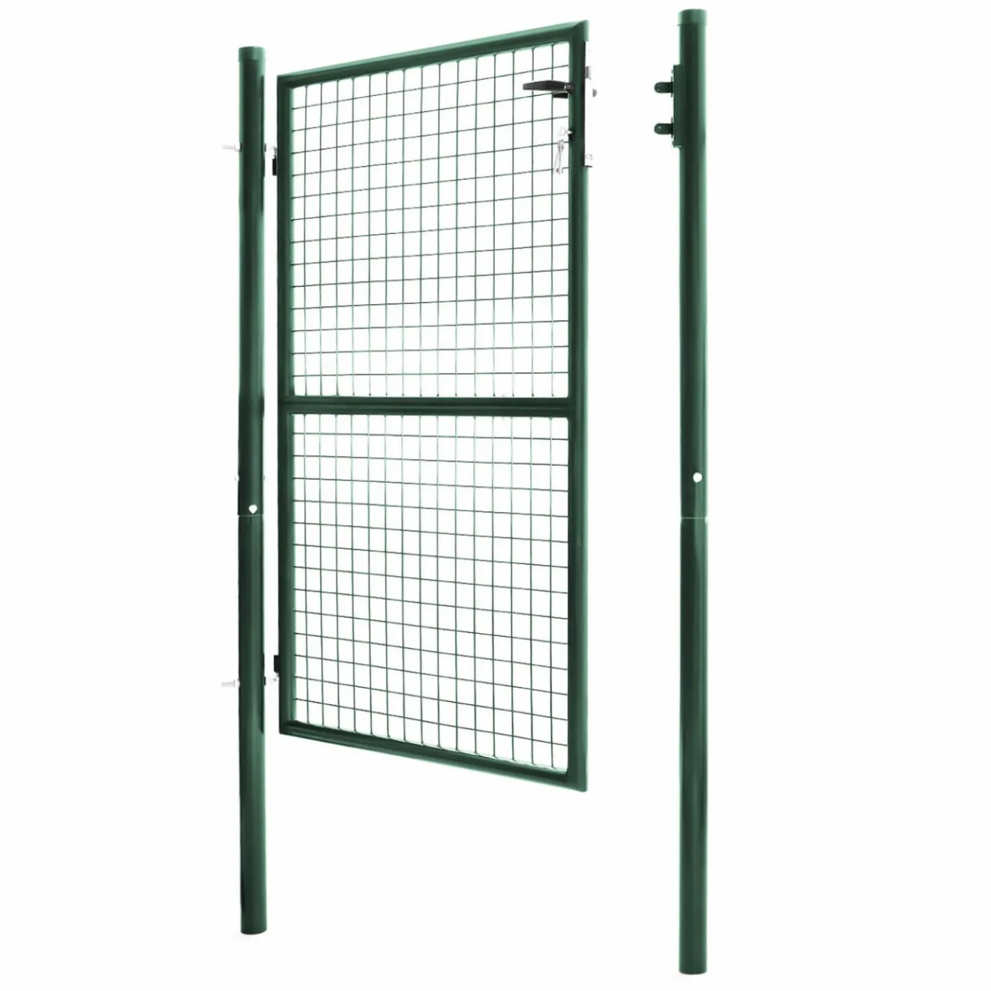 Portillon vert jardin en acier 105 x 150 cm*IDMarket Discount