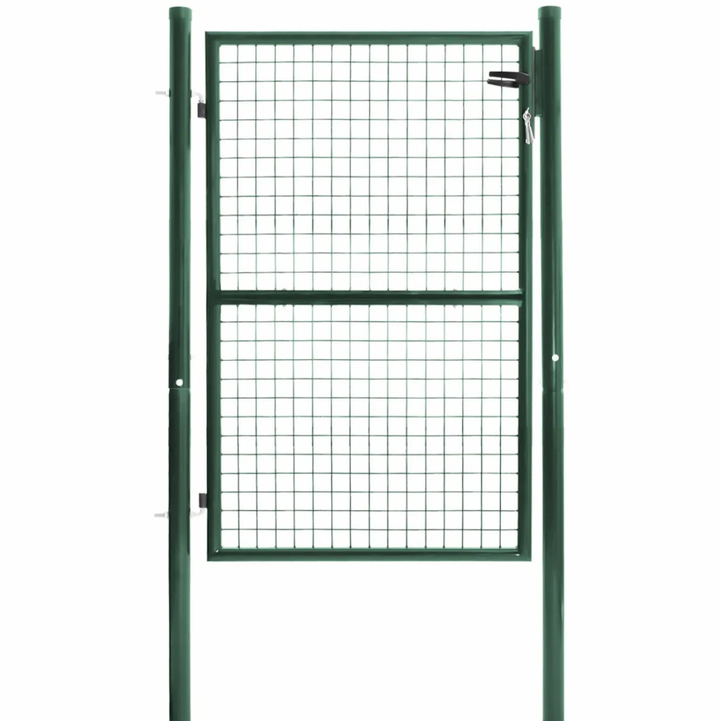 Portillon vert jardin en acier 105 x 125 cm*IDMarket Discount
