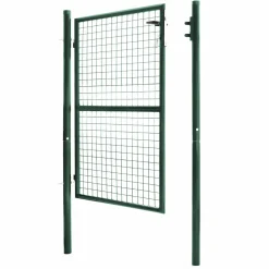 Portillon vert jardin en acier 105 x 125 cm*IDMarket Discount