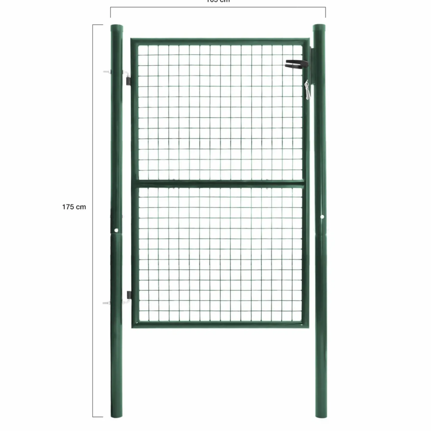 Portillon vert jardin en acier 105 x 125 cm*IDMarket Discount