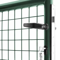 Portillon vert jardin en acier 105 x 125 cm*IDMarket Discount