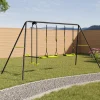 Portique balançoire 3 agrès pour jardin extérieur*IDMarket Best