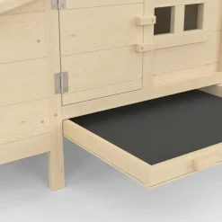 Poulailler en bois 5 poules avec pondoir sur pilotis XXL*IDMarket Discount