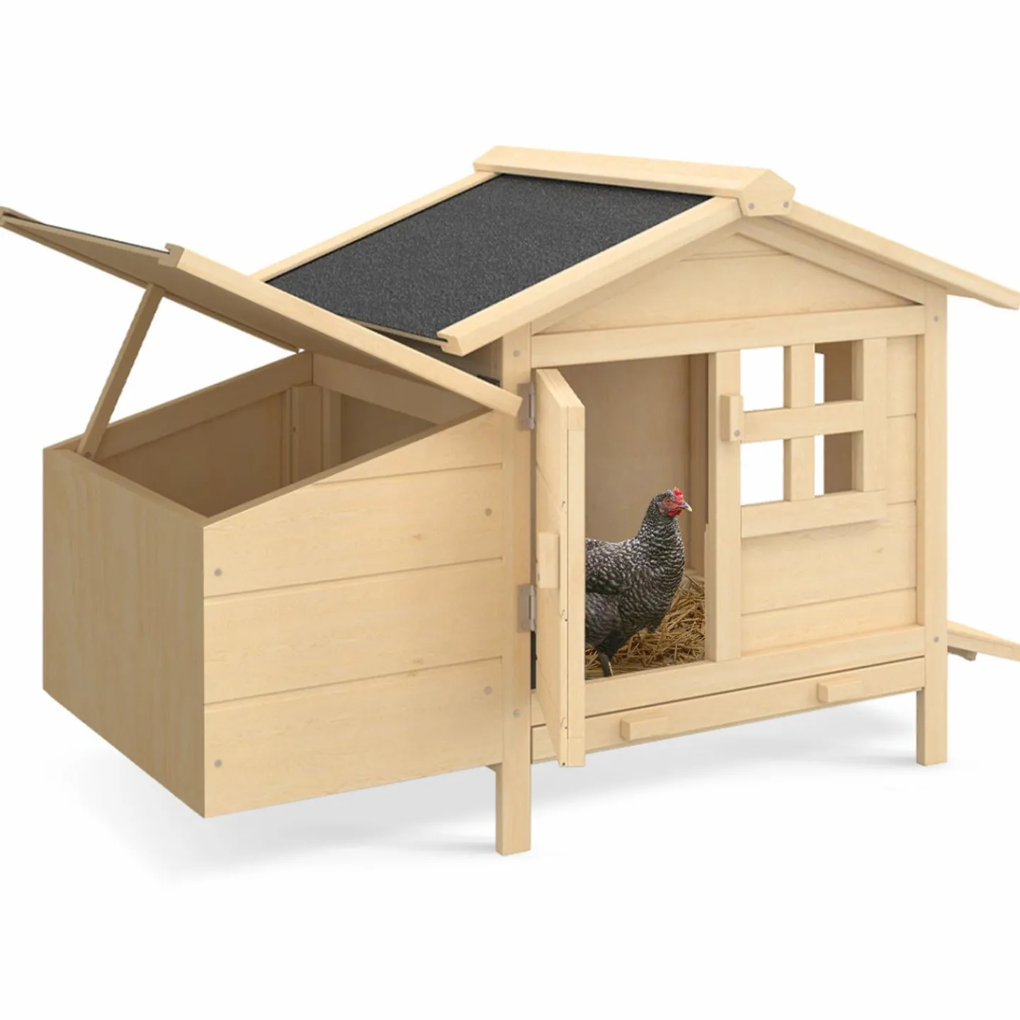 Poulailler sur pilotis en bois avec pondoir*IDMarket Outlet