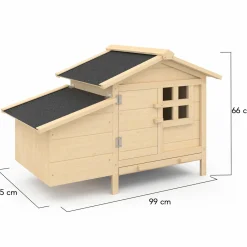 Poulailler sur pilotis en bois avec pondoir*IDMarket Outlet