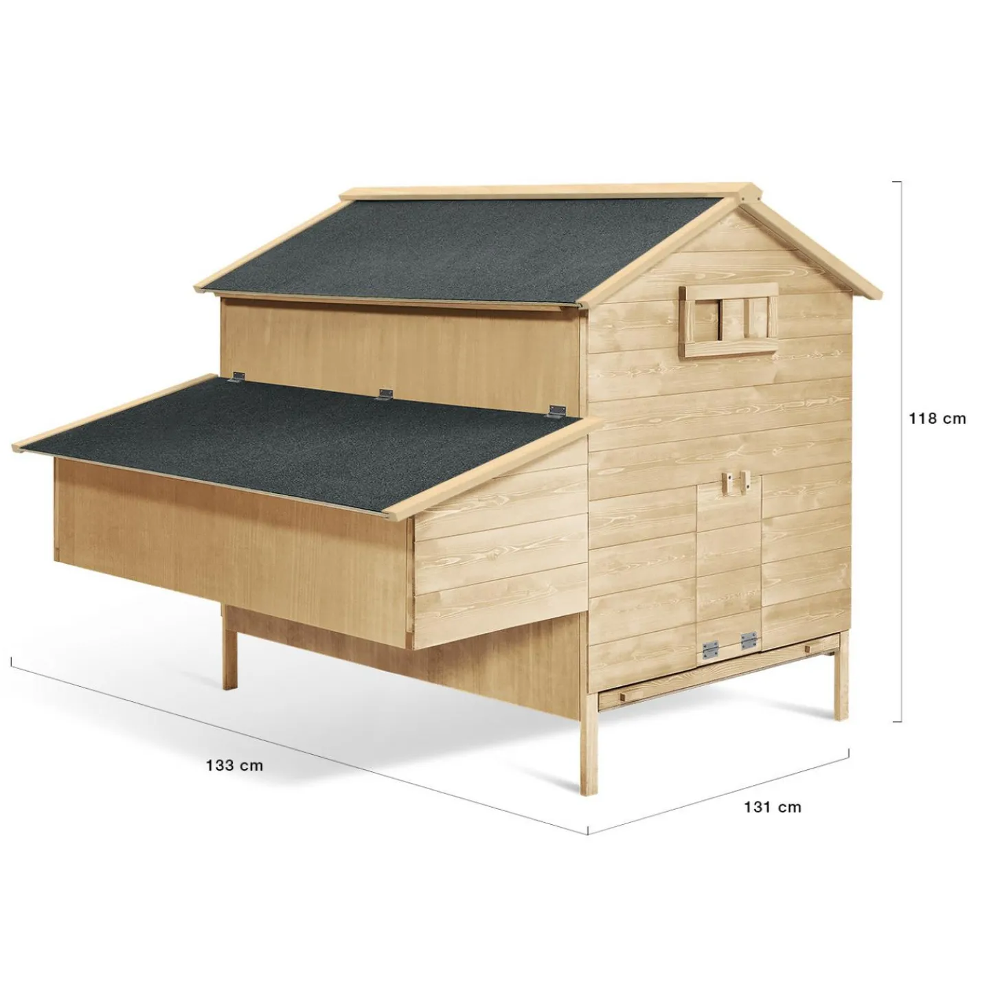 Poulailler XXL avec pondoir*IDMarket Online