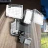 Projecteur LED solaire 3 spots 178 LED avec détecteur de mouvement*IDMarket Online