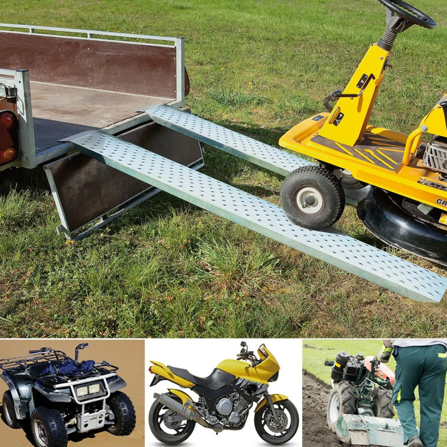 Rampes de chargement en acier galvanisé*IDMarket Online