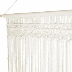 Rideau bohème beige en macramé*IDMarket Sale