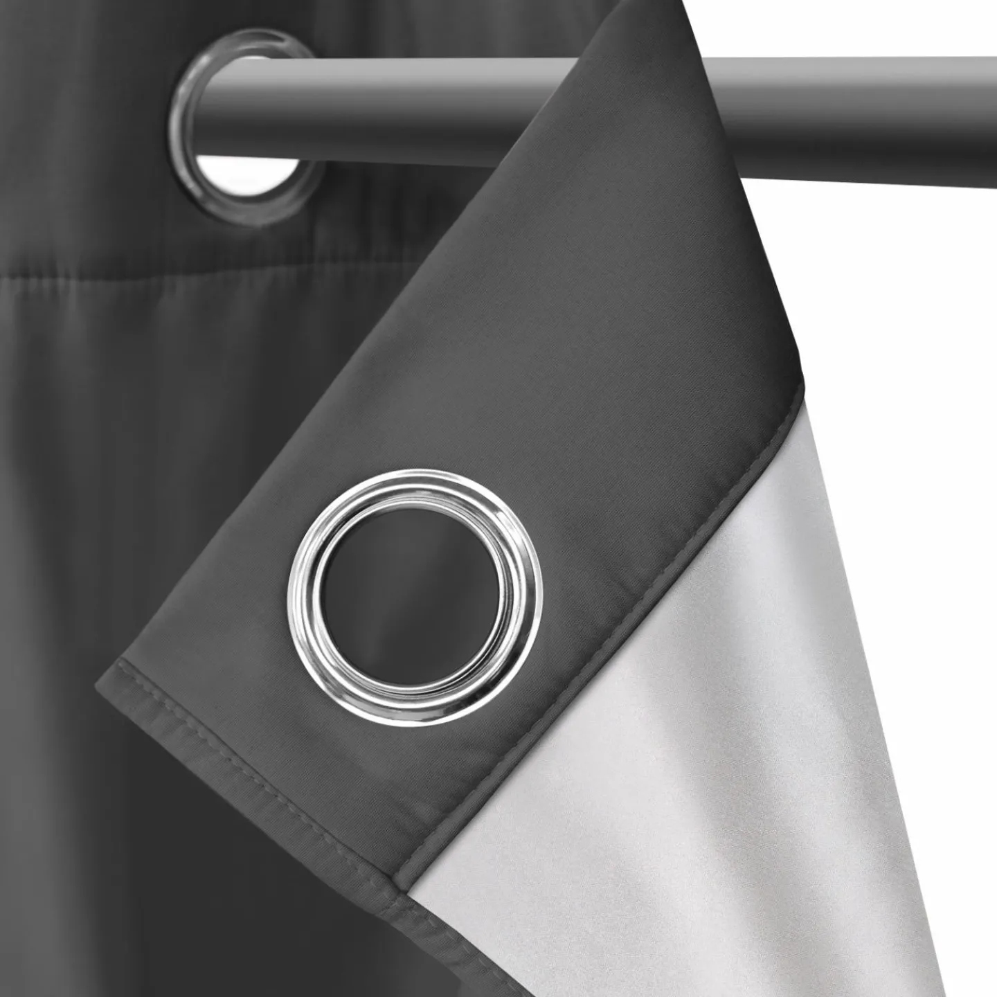 Rideaux occultants thermiques gris anthracite*IDMarket Clearance