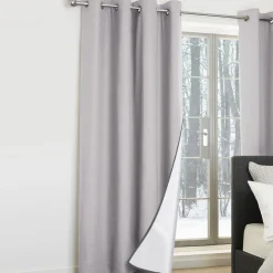 Rideaux occultants thermiques gris clair*IDMarket Sale