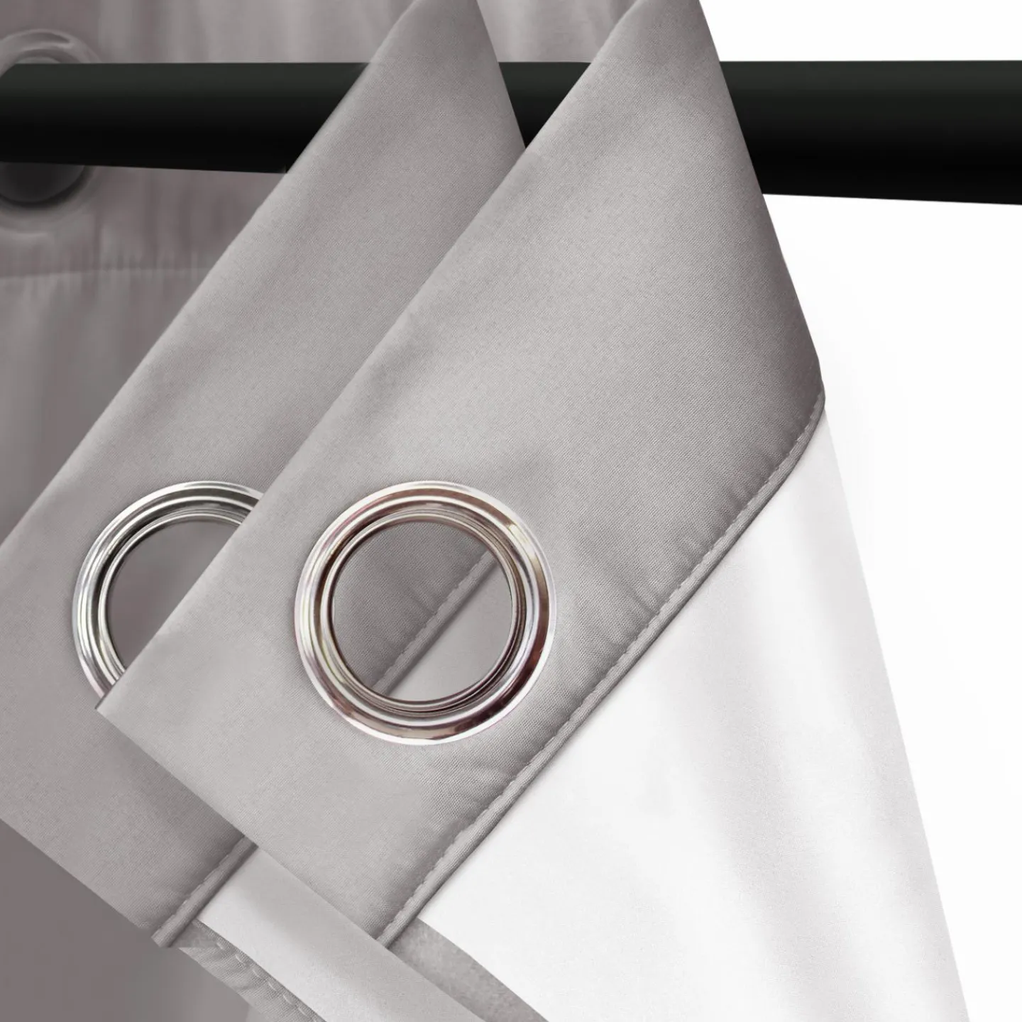 Rideaux occultants thermiques gris clair*IDMarket Sale