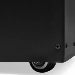 Réservoir à granulés / pellets 4 roulettes avec tamis 30kg noir*IDMarket Online