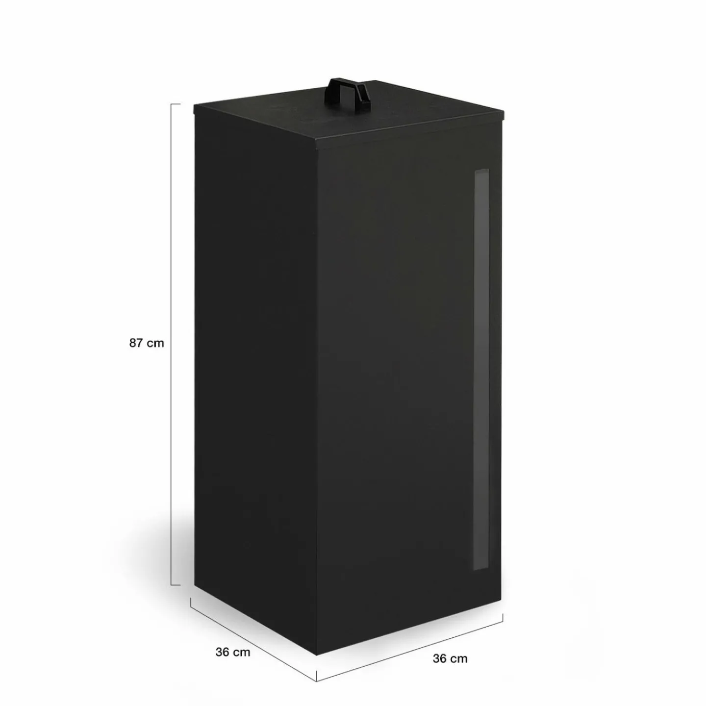 Réservoir à granulés - rangement à pellets 55 kg noir 36 x 36 x 87 cm*IDMarket Discount